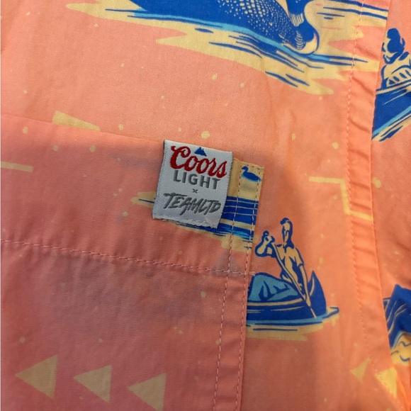 Coors Light x Team Ltd button up. Size XL. EUC - Picture 2 of 3